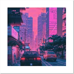 Retrowave vintage Tokyo Posters and Art